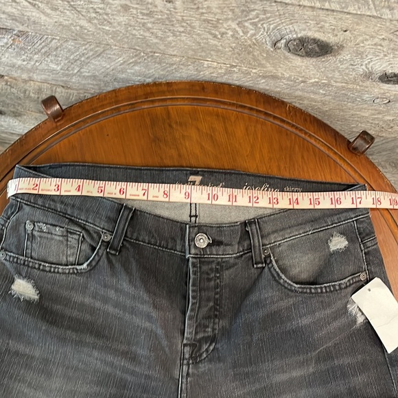 7 for all man kind - Joseinin boyfriend skinny jeans size 30 NWT - Picture 3 of 11